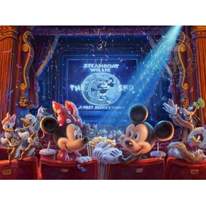 Thomas Kinkade Disney 90 Years of Mickey Giclee On Canvas