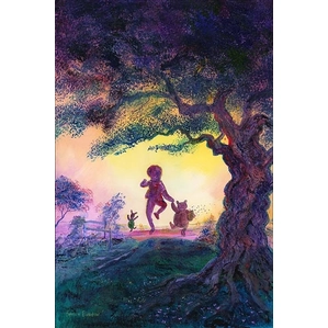 Harrison Ellenshaw Best Friends - From Disney Winnie the Pooh Hand-Embellished Giclee on Canvas