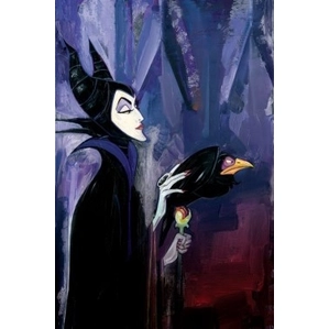 Jim Salvati Maleficent - From Sleeping Beauty Hand Textured Giclee on Canvas