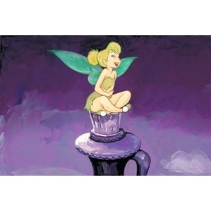 Jim Salvati Tickled Tink - From Disney Peter Pan Giclee On Canvas