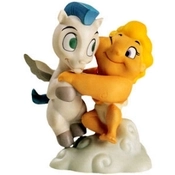 Disney Fine Art - Hercules Pegasus and Baby Hercules A Gift From The Gods Ornament By WDCC Disney Classics