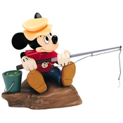 Disney Fine Art - The Simple Things Mickey Mouse Somethin Fishy By WDCC Disney Classics