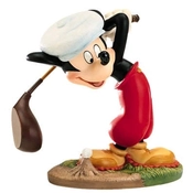 Disney Fine Art - Canine Caddy Mickey Mouse What A Swell Day For A Game Of Golf By WDCC Disney Classics