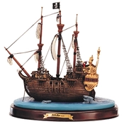 Disney Fine Art - Peter Pan Captain Hook Ship Jolly Roger By WDCC Disney Classics