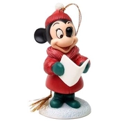 Disney Fine Art - Plutos Christmas Tree Minnie Mouse Caroler Minnie Ornament By WDCC Disney Classics