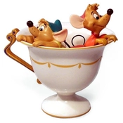 Disney Fine Art - Cinderella Gus And Jaq Tea For Two By WDCC Disney Classics