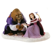 Disney Fine Art - Beast & Belle She Didn't Shudder At My Paw By WDCC Disney Classics