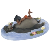 Disney Fine Art - The Jungle Book Baloo And Mowgli Jungle Harmony By WDCC Disney Classics