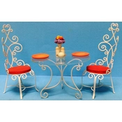 Disney Fine Art - Mary Poppins Table and Chairs Accessory Set A Magical Setting By WDCC Disney Classics