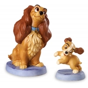 Disney Fine Art - Lady And The Tramp Lady And Puppy Welcome Home By WDCC Disney Classics