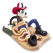 Disney Fine Art - Mickey's Fire Brigade  Goofy All Wrapped Up By WDCC Disney Classics