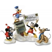 Disney Fine Art - Mickey, Donald, Minnie &  Pluto Merry Messengers By WDCC Disney Classics