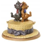 Disney Fine Art - The Aristocats Berlioz And Toulouse Kickin Kittens By WDCC Disney Classics