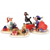 Disney Fine Art - Mickey,Donald,Pluto And Danny The Lamb A Heartfelt Surprise By WDCC Disney Classics