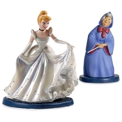 Disney Fine Art - Cinderella & Fairy Godmother A Magical Transformation By WDCC Disney Classics