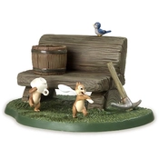 Disney Fine Art - Dwarf's Cottage Bench By WDCC Disney Classics