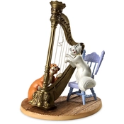 Disney Fine Art - The Aristocats Duchess And Omalley Plucking The Heart Strings By WDCC Disney Classics