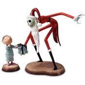 Disney Fine Art - The Nightmare Before Christmas Santa Jack And Timmy A Ghoulish Gift By WDCC Disney Classics