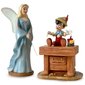 Disney Fine Art - Pinocchio Blue Fairy And Pinocchio The Gift Of Life Is Thine By WDCC Disney Classics