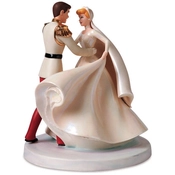 Disney Fine Art - Cinderella & Prince Charming Cake Topper Happily Ever After By WDCC Disney Classics