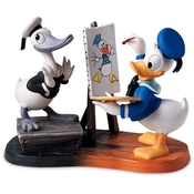 Disney Fine Art - Then And Now Donald Duck Then And Now By WDCC Disney Classics