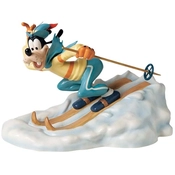 Disney Fine Art - Art Of Skiing Goofy All Downhill From Here By WDCC Disney Classics