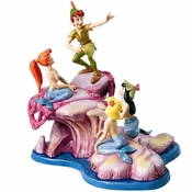 Disney Fine Art - Peter Pan And The Mermaids Spinning A Spellbinding Story By WDCC Disney Classics