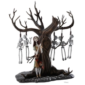 Disney Fine Art - The Nightmare Before Christmas Sally With Skeleton Tree By WDCC Disney Classics