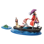 Disney Fine Art - Captain Hook, Mr. Smee, Tiger Lily An Irresistible Lure By WDCC Disney Classics