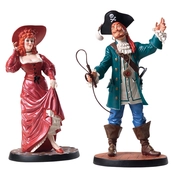 Disney Fine Art - Pirates Of The Caribbean Auctioneer And Redhead By WDCC Disney Classics