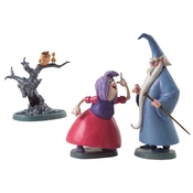 Disney Fine Art - The Sword In The Stone Merlin Archimedes Wart And Madam Mim By WDCC Disney Classics