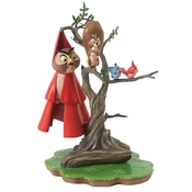 Disney Fine Art - Sleeping Beauty Woodland Creatures On Tree Witness To Romance By WDCC Disney Classics