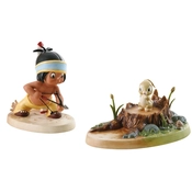 Disney Fine Art - Little Hiawatha And Bunny Mighty Hunter By WDCC Disney Classics