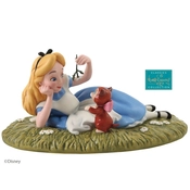 Disney Fine Art - Alice In Wonderland Alice And Dinah Riverbank Reverie By WDCC Disney Classics