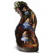 Disney Fine Art - Alice In Wonderland Alice And Dinah Down The Rabbit Hole By WDCC Disney Classics