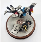 Disney Fine Art - Mickey and Minnie Jitterbugging Pewter Sculpture By WDCC Disney Classics