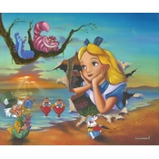 Disney Fine Art - Alice's Grand Entrance - From Disney Alice in Wonderland By Jim Warren