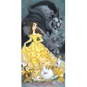 Disney Fine Art - Belle and the Beast - From Disney Beauty and The Beast By Tim Rogerson