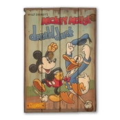 Disney Fine Art - Best Pals Giclee On Reclaimed Wood By Trevor Carlton