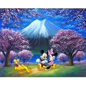 Disney Fine Art - Under the Cherry Blossoms By Tim Rogerson