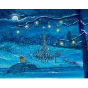 Disney Fine Art - Merry Christmas Pooh HC - From Disney Winnie the Pooh By Harrison Ellenshaw