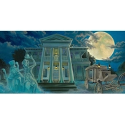 Disney Fine Art - The Moon Climbs High From The Haunted Mansion By Jared Franco