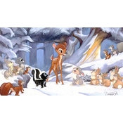 Disney Fine Art - Cold Winter Woods - From Disney Bambi By Michelle St Laurent