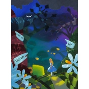 Disney Fine Art - Curiouser From Alice In Wonderland By Michael Prozenza