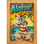 Disney Fine Art - A Goofy Aloha From Hawaiian Holiday By Trevor Carlton