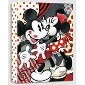 Disney Fine Art - Hugs and Kisses From Mickie And Minnie By Tim Rogerson