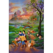 Disney Fine Art - Snow Whites Romance By Jim Warren