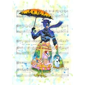 Disney Fine Art - A Mary Tune - From Disney Mary Poppins By Tim Rogerson