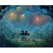 Disney Fine Art - Memories of Summer Mickey and Minnie By Rob Kaz 