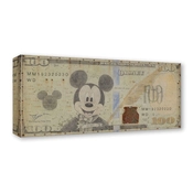 Disney Fine Art - Mickey 100 Hundred Dollar Bill By Trevor Mezak